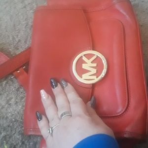 MK Leather Crossbody Purse
